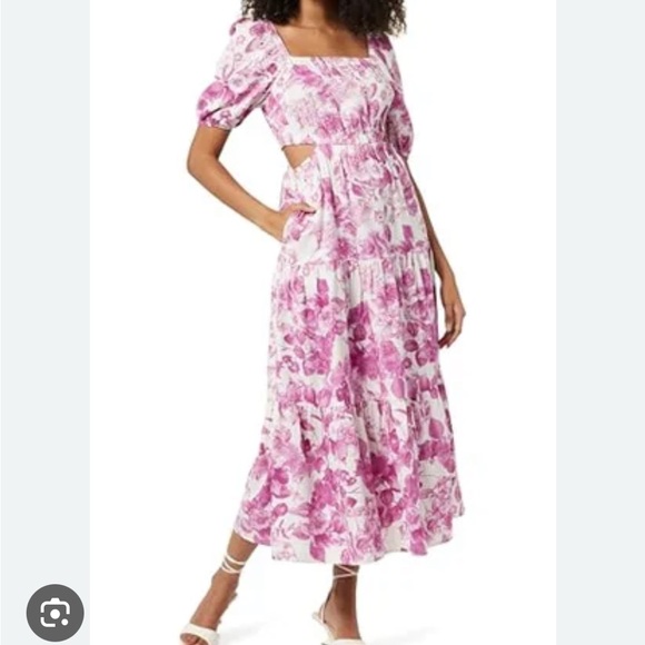 Floral Pink Maxi Dress - Picture 5 of 5